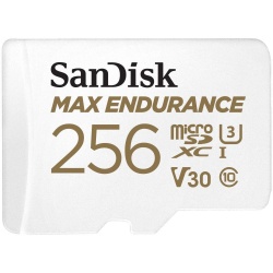 SanDisk Max Endurance MicroSD Card 100MBs with Adapter 256GB